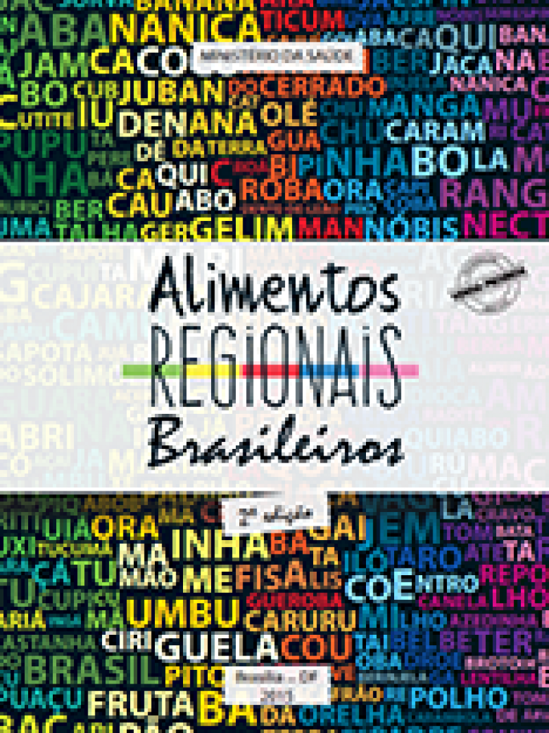 A imagem mostra a capa do Guia com os dizeres "Alimentos Regionais Brasileiros" no centro.