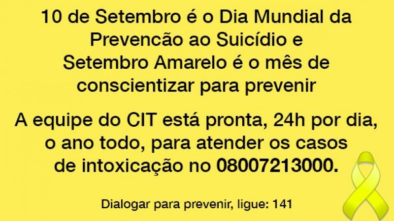 O Card na cor amarelo com informações sobre a data e o CIT.