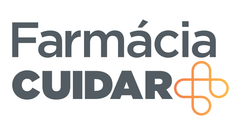 A imagem mostra o logotipo do programa Farmácia Cuidar +. 
