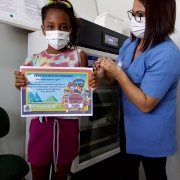 Vacinação infantil em Santa Margarida do Sul