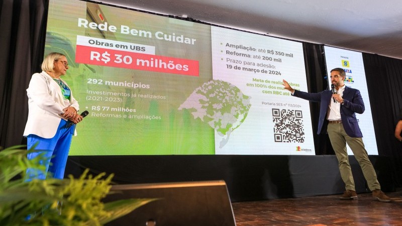 Governador apresentou as iniciativas ao lado da secretária da Saúde
