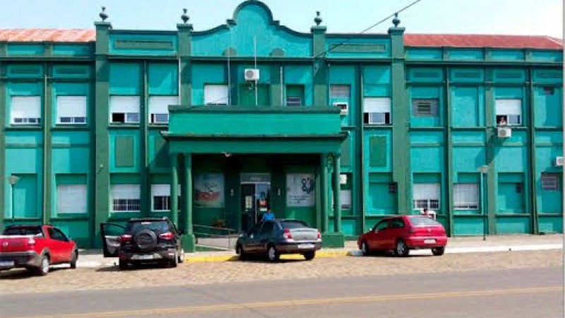 Fachada do Hospital de Caridade de Quaraí