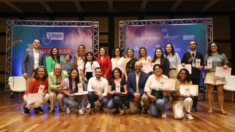 Entregas dos troféus ocorreram durante a abertura da 22ª Semana Estadual do Bebê e do 18º Seminário da Primeira Infância.