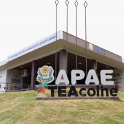 Fachada da Apae, onde funciona CAS do TEAcolhe