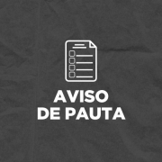 Card Aviso de Pauta