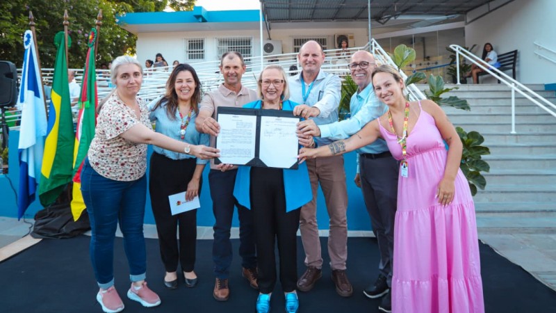 Foi assinada a portaria que destina R$ 427 mil para o projeto de reforma da UBS Cleto Johner, localizada na Rua Santa Catarina