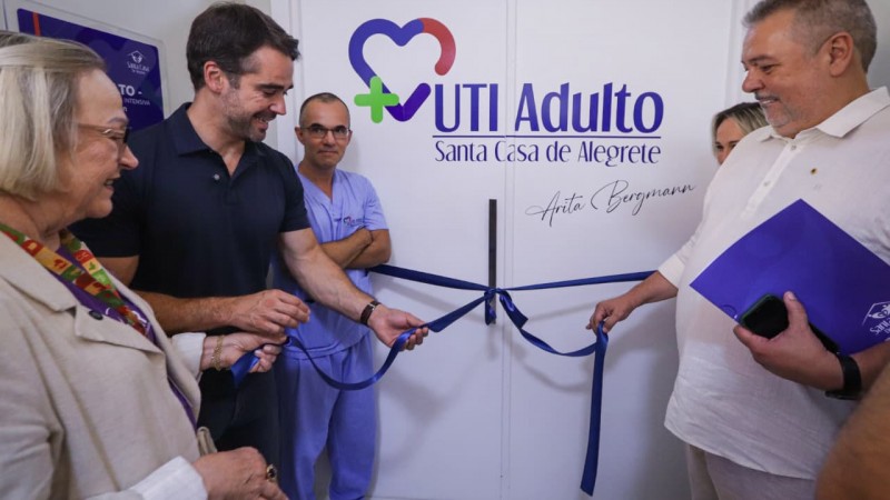 Eduaro Leite e Arita em Alegrete