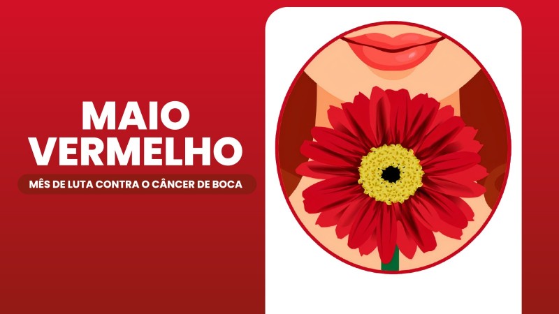 Card Maio vermelho