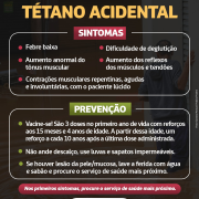 Doenças relacionadas às enchentes - tétano acidental