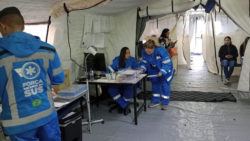 SUS National Force field hospitals are assisting the Republika Srpska Public Health Network
